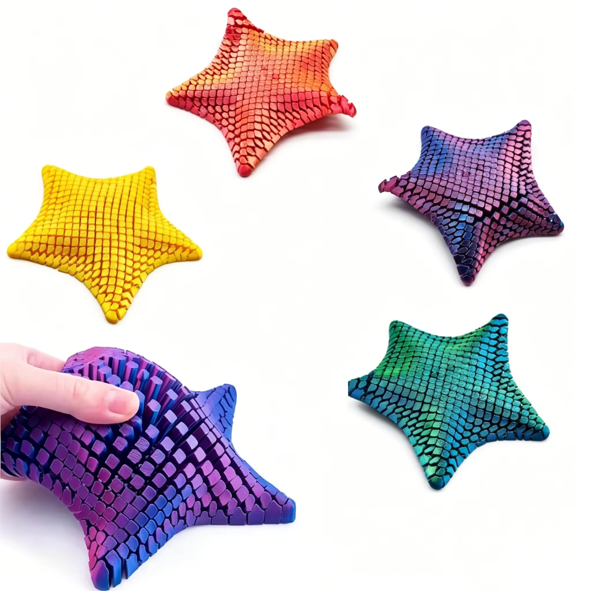 3D Printing Joint - Brinquedo Articulado de Estrela-do-mar Impresso em