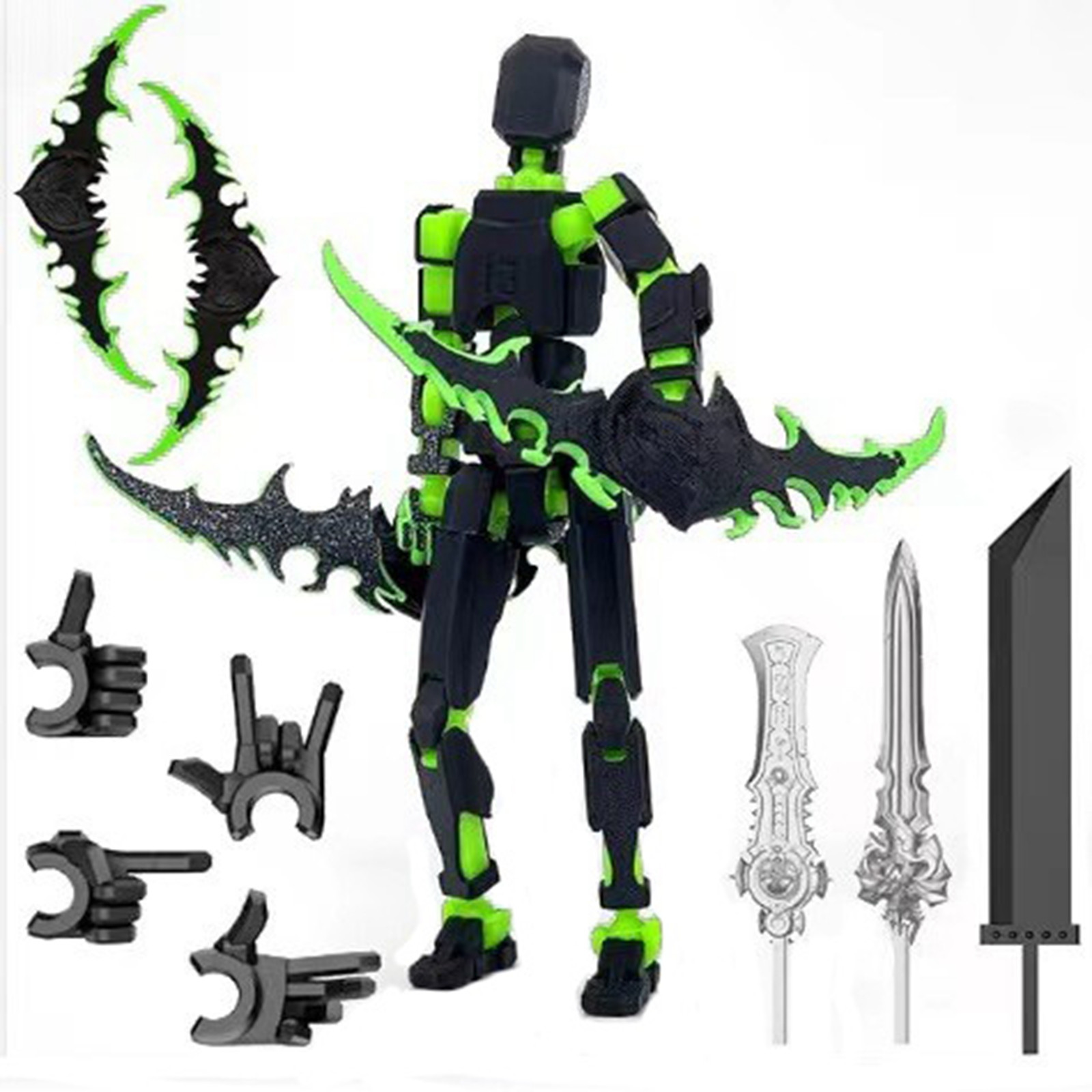 3D Printing Joint - Titan 13 com asas figura brinquedos