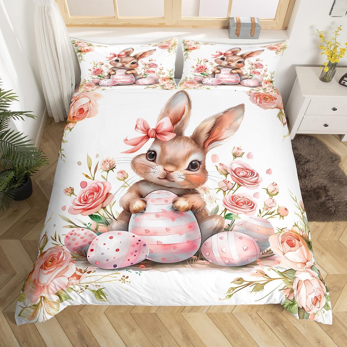 Páscoa rosa coelho capa de edr - 3D Printing Rabbit avaliação e preço